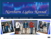 Tablet Screenshot of northernlightsiberians.com